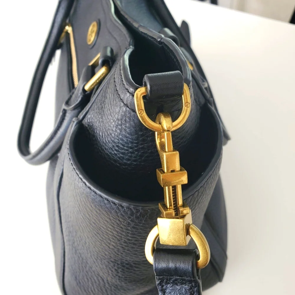 Tory Burch Black Francis Satchel / Crossbody Bag